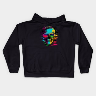 Colorful skull Kids Hoodie